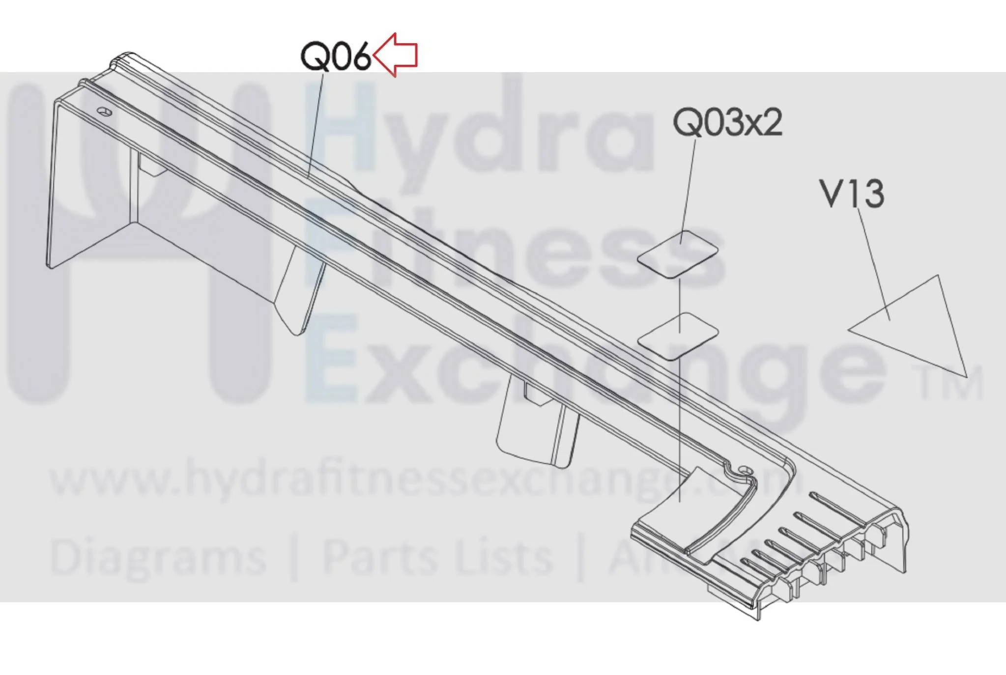 Matrix Retail CTM698 CTM697 CTM699 TM759C-1US TM759 TM703C TM727 TM703E Treadmill Right Frame Decorate Cover 1000368952 - Image 3