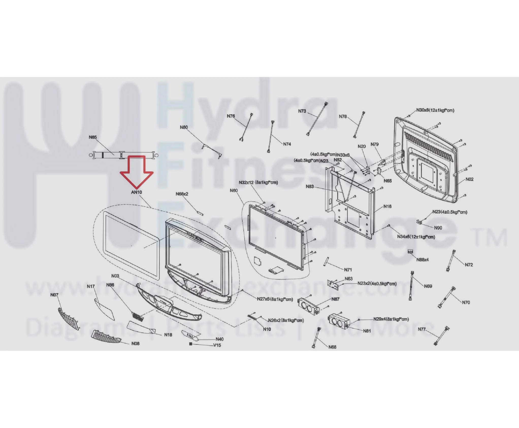 Matrix Retail CTM753 CTM1028 Treadmill Touch Panel Overlay Set 21.5" 1000450575 - Image 3