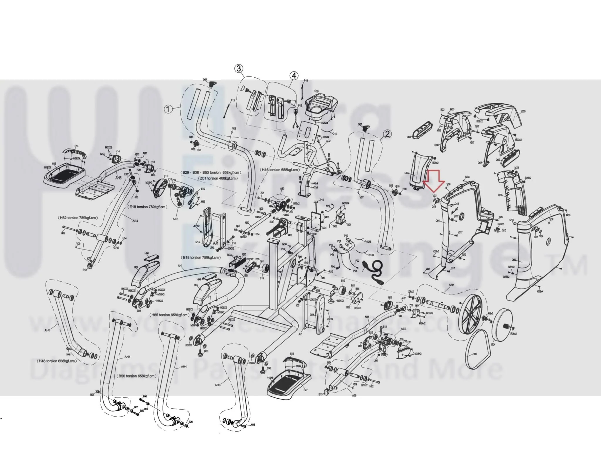 Matrix Retail EP701 EP711 EP729 Elliptical Left Side Cover Decal 1000352497 - Image 3