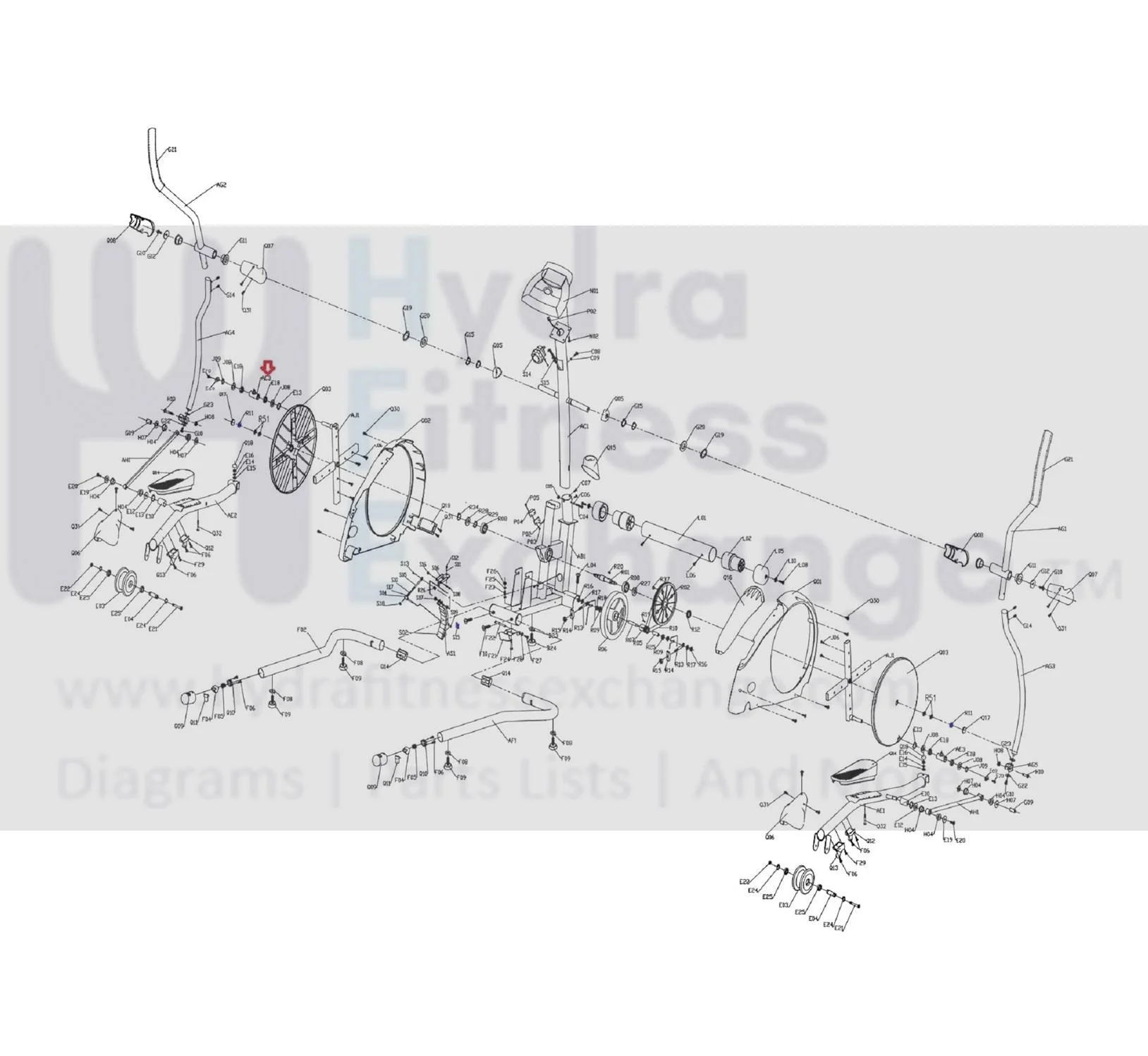 Matrix Retail EP727 EP729 EP712 EP711 EP701 EP702 Elliptical Connect Base Set Semi Assembly 1000341858 - Image 3