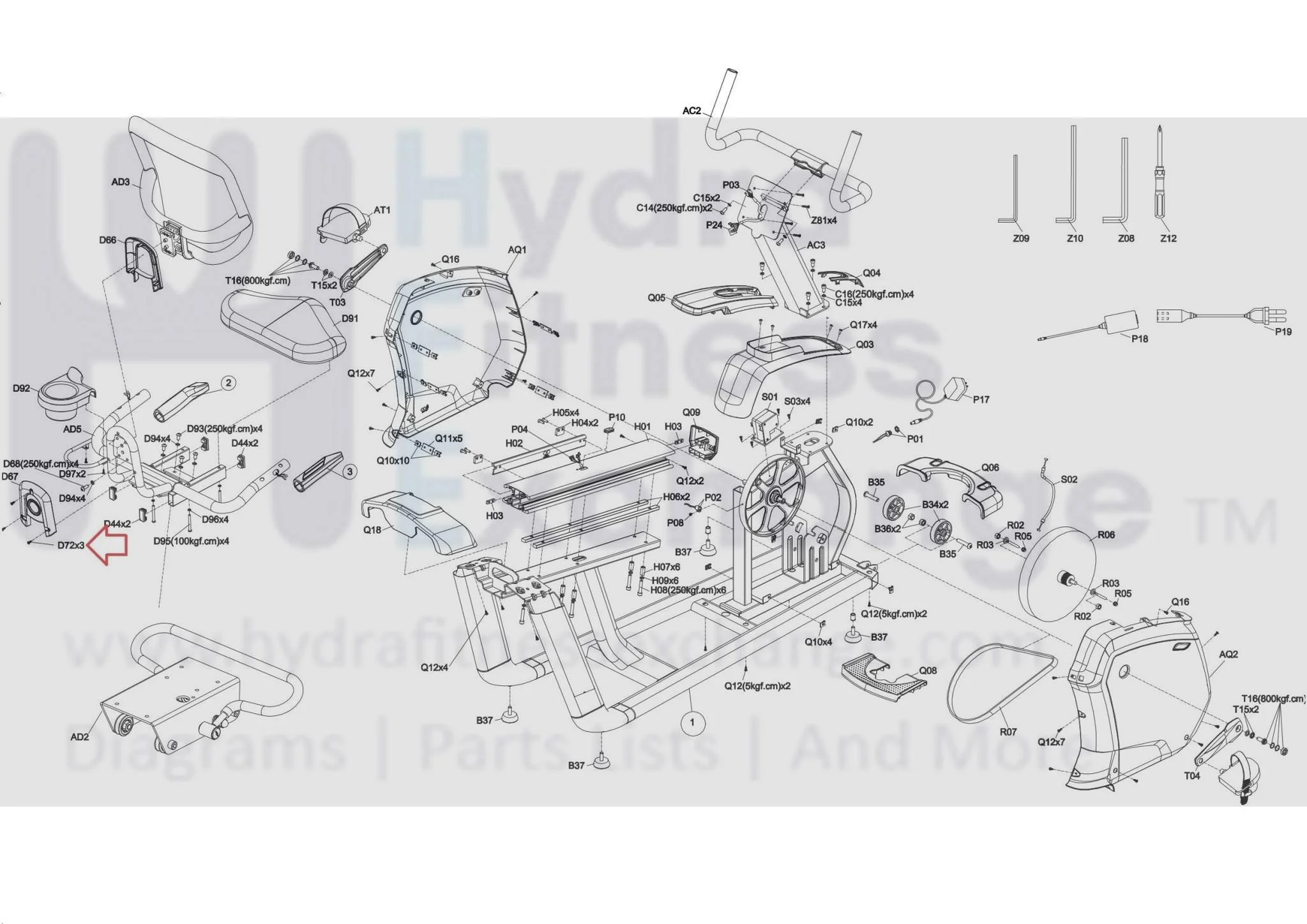 Matrix Retail FC205 TM765 TM704 CS33 RB213 GM262 PGM501 PGM500 Recumbent Bike Button Head Phillip Screw Diam.4 x 20L 020202-A - Image 3