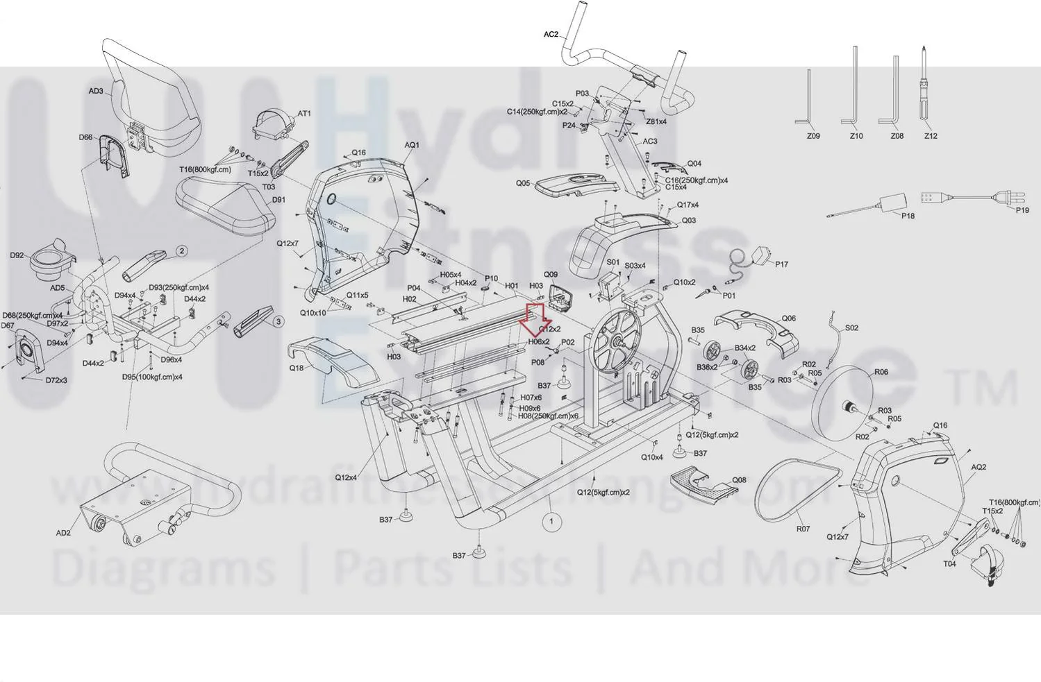 Matrix Retail R30-04 RB213 Recumbent Bike Fixing Rod Guide Rail 2 1000344799 - Image 2
