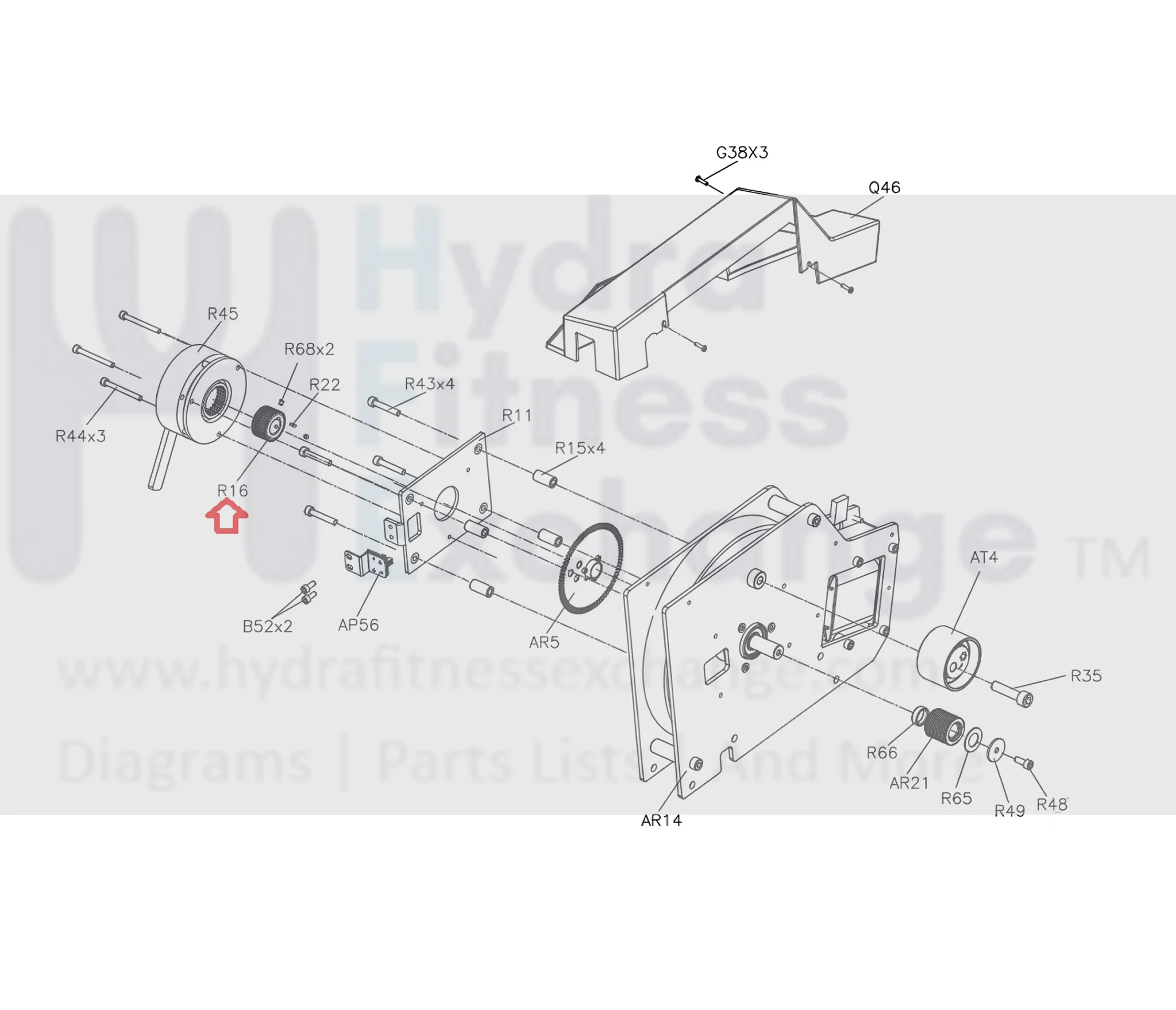 Matrix Retail Stepper Step Black Oxide Connect Axle Brake Set 1000404402 - Image 3