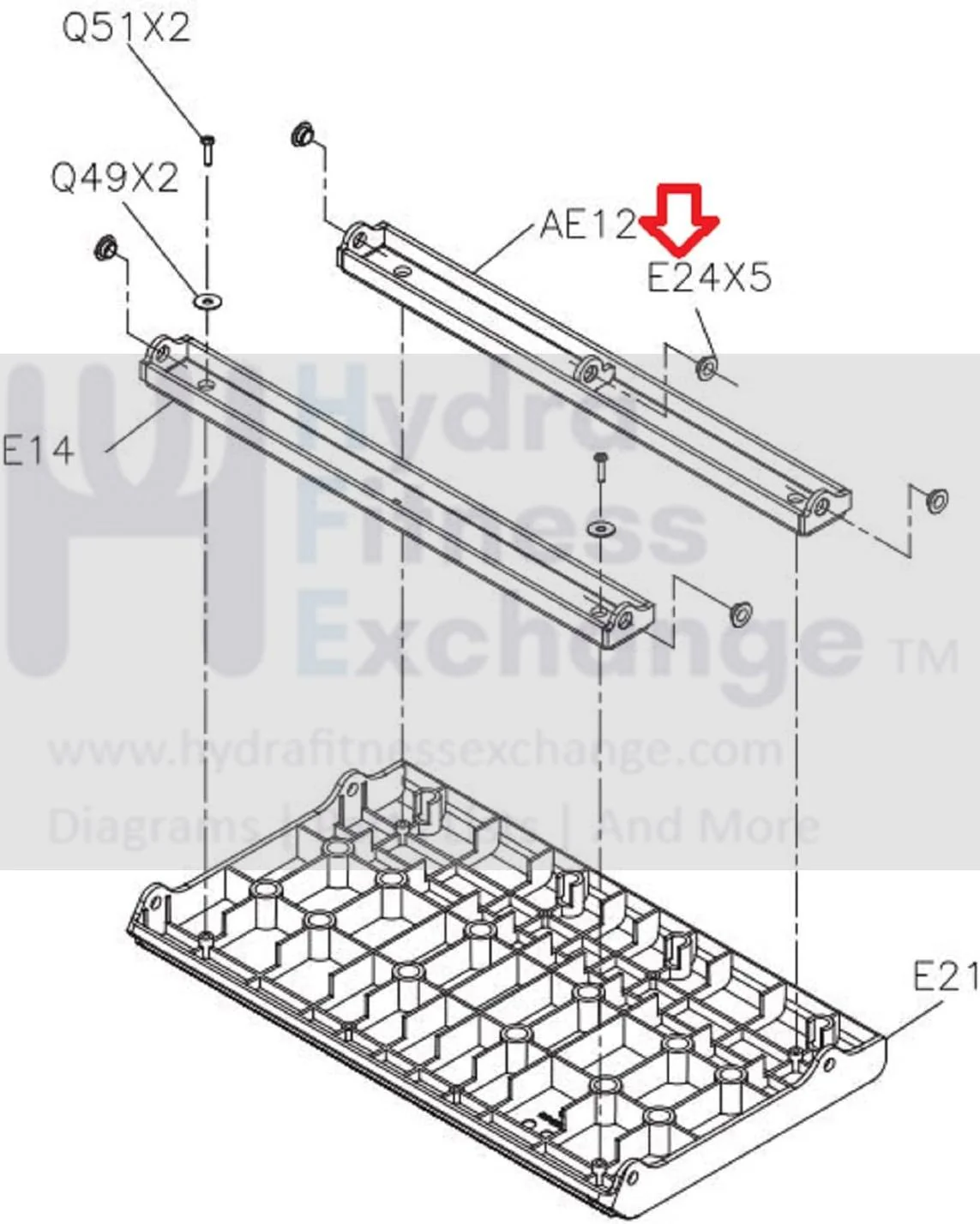 Matrix Retail Stepper Step Dry Bearing 1000425061 - Image 2