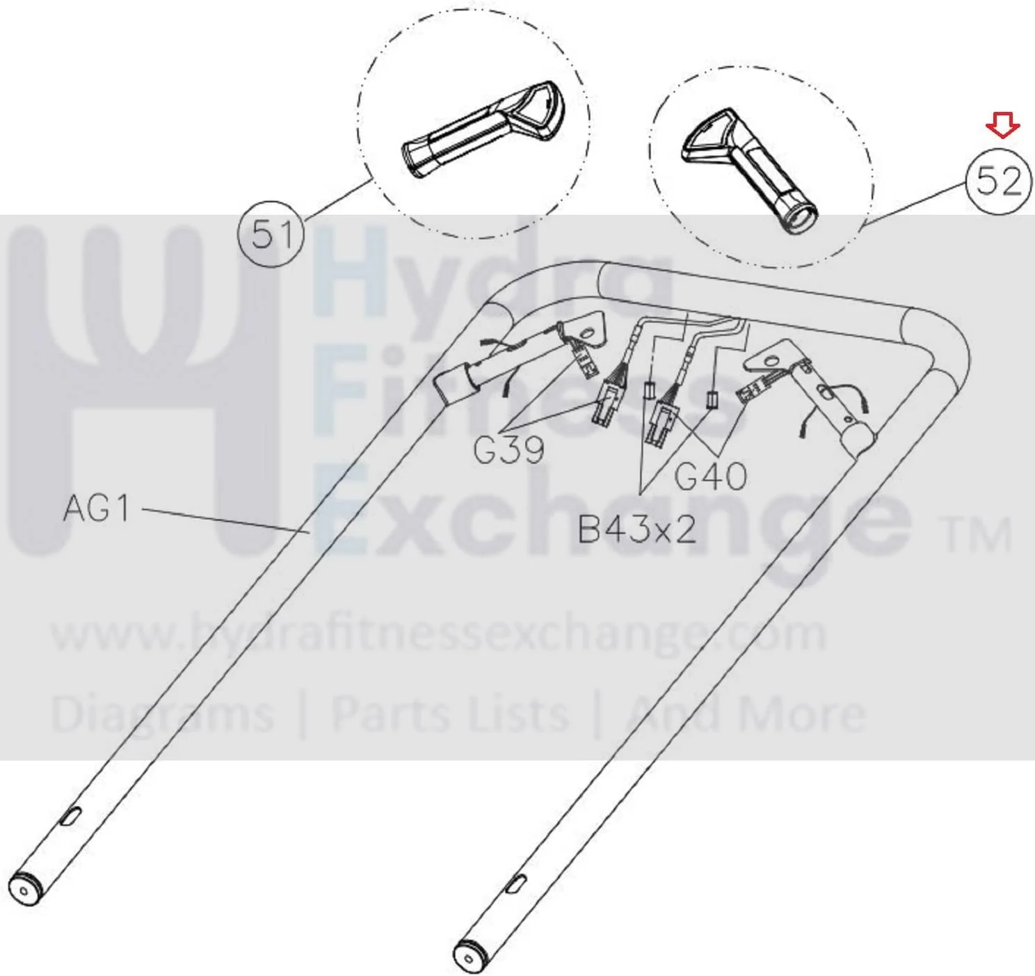 Matrix Retail Stepper Step Right Quickly Key Hand Grip Set 1000430735 - Image 2