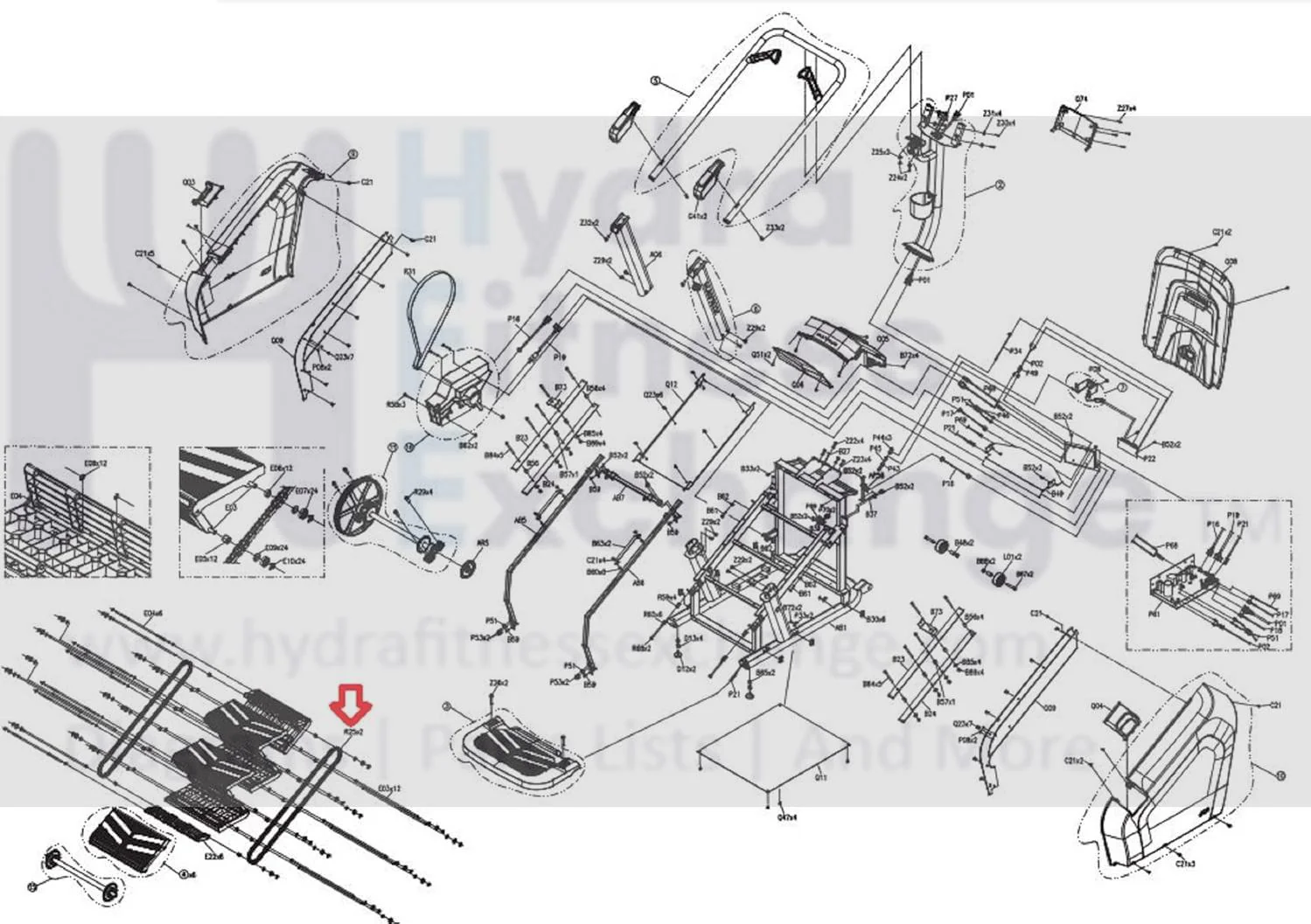 Matrix Retail Stepper Step Transmission Chain 1000404407 - Image 2