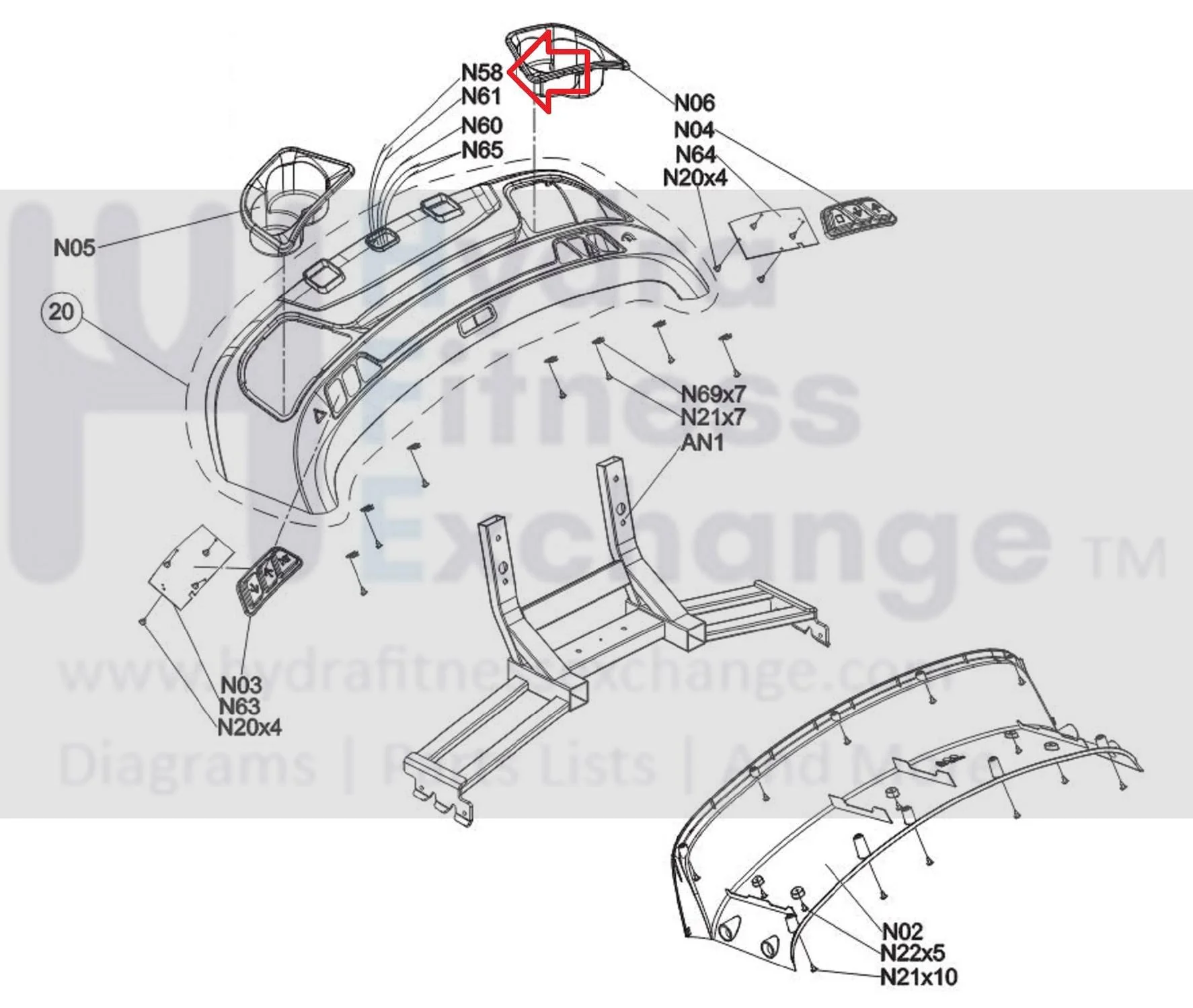 Matrix Retail TM767 TM768 TM703E TM1023B TM1024B TM703L Treadmill Console Power Wire Harness 22AWG 1000450273 - Image 3