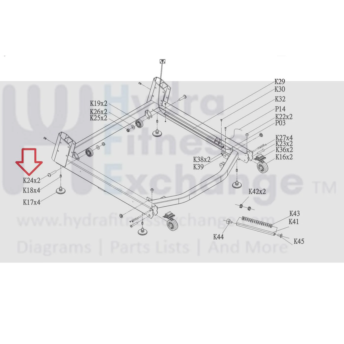 Matrix Retail TM768 TM1024 Treadmill Button Head Hex Socket Screw M10 - 1.5P x 40L/15L 1000232343 - Image 3