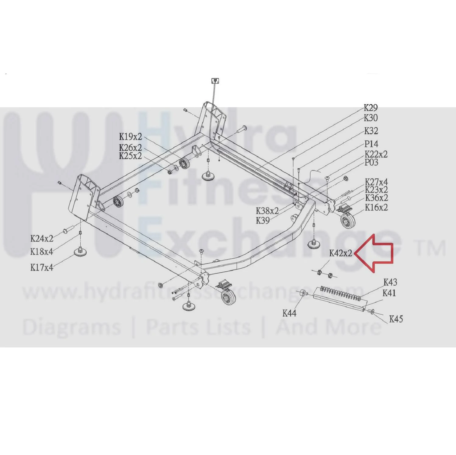 Matrix Retail Treadmill Base Frame Plastic Liner 1000406854 - Image 2
