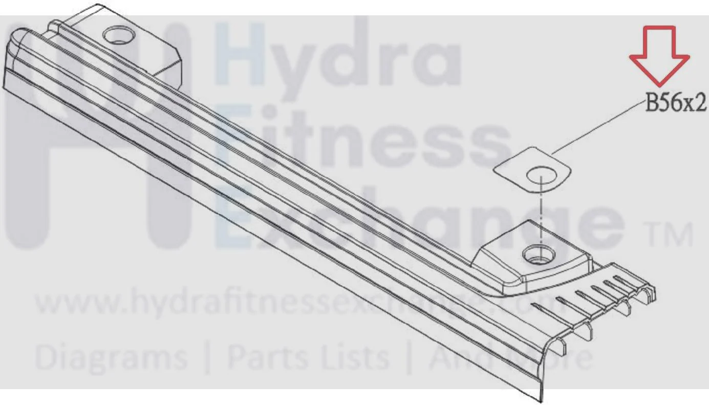 Matrix Retail Treadmill Hook and Loop Fastener 45.7 x 35 1000368965 - Image 2