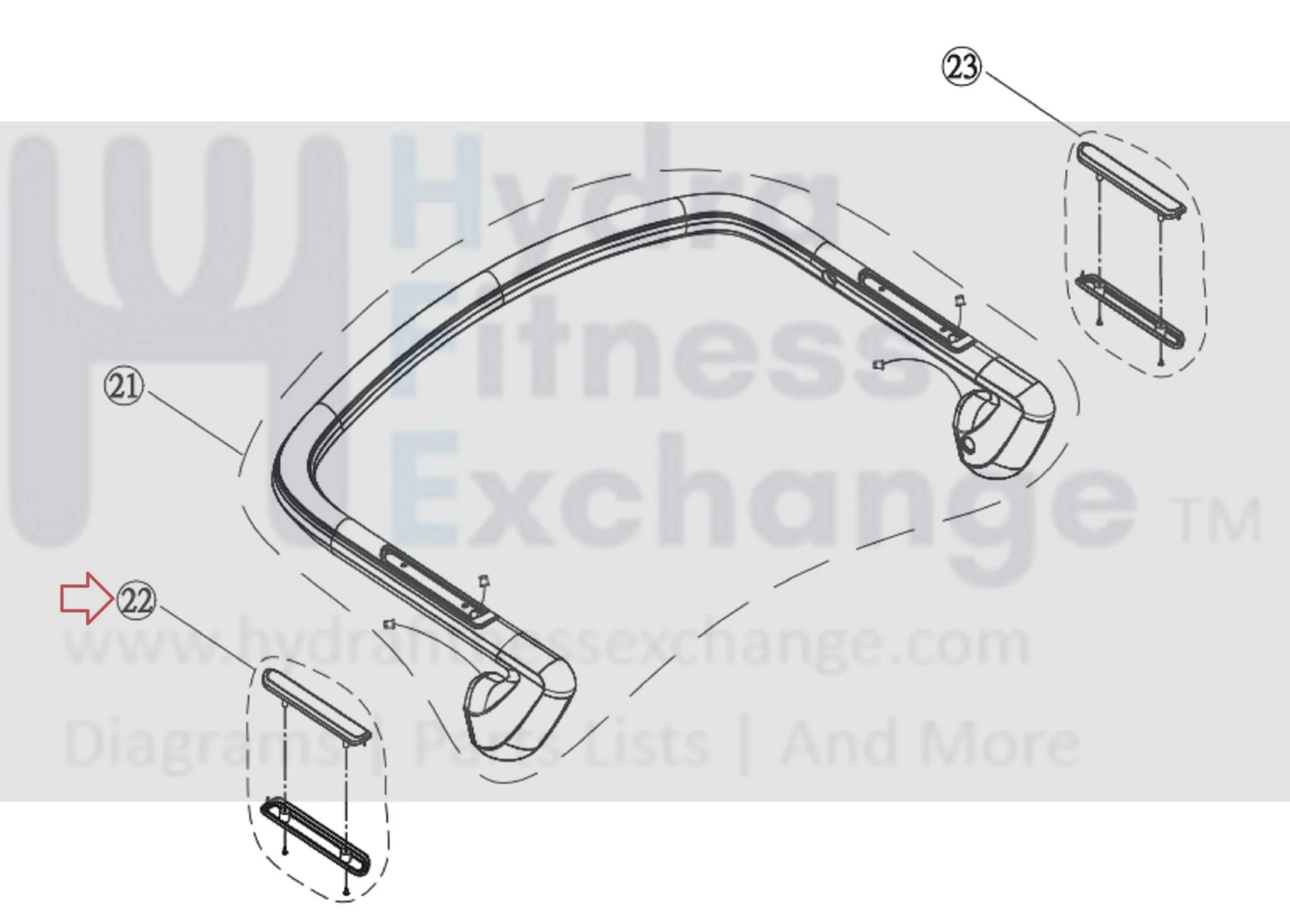 Matrix Retail Treadmill Left Sensor Set Semi Assembly 1000389376 - Image 3