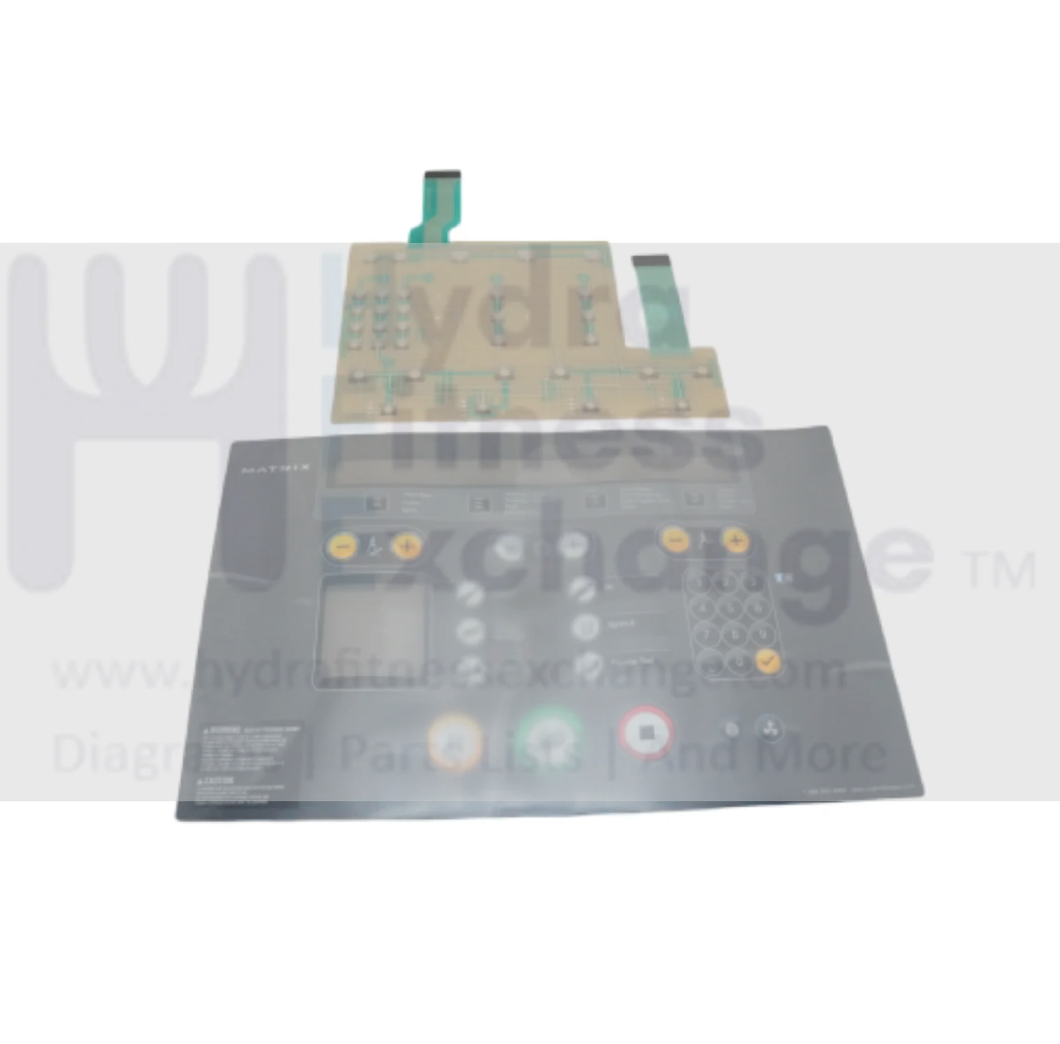 Matrix Retail Treadmill Overlay Set Program W/English Keypad 1000356232