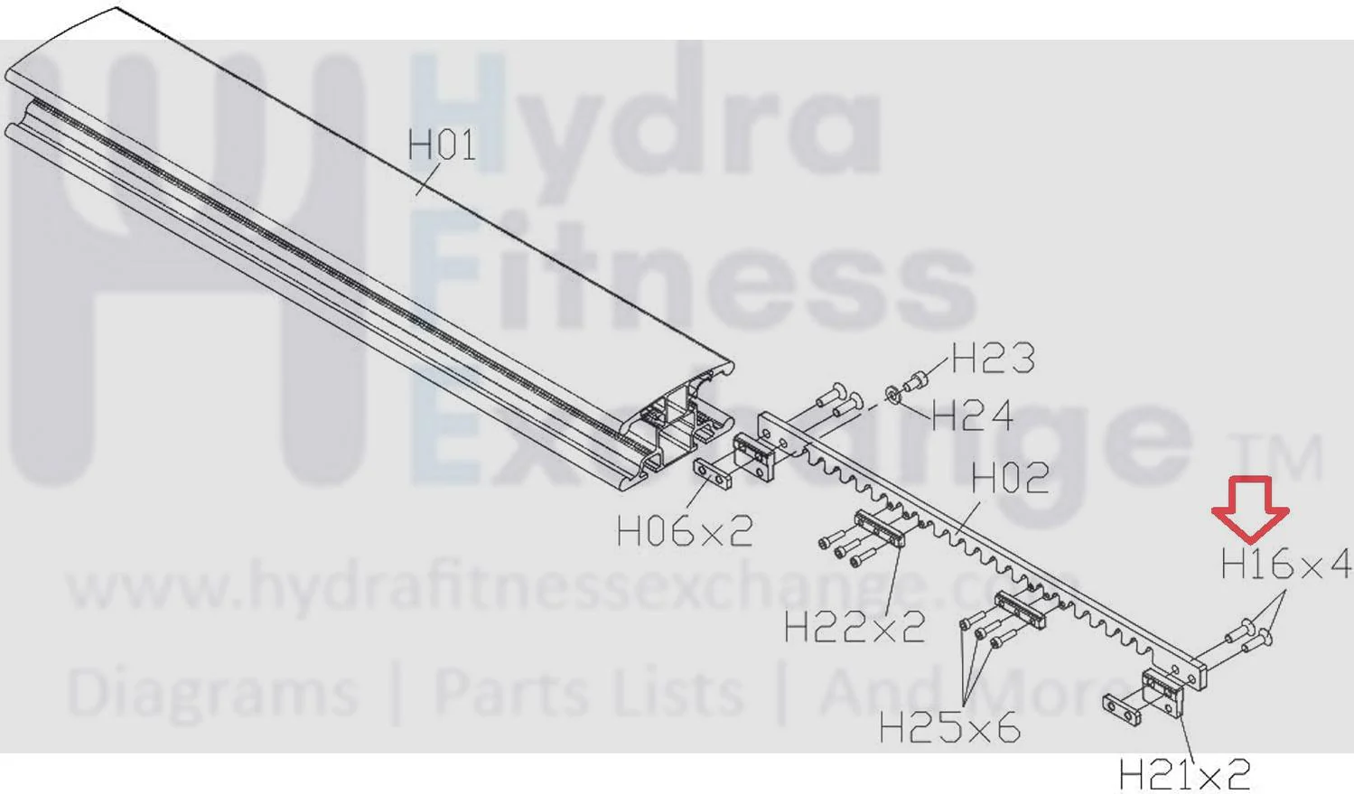 Matrix Stationary Bike Oval Hex Head Socket Screw M6 - 1.0P x 20L 1000318711 - Image 2