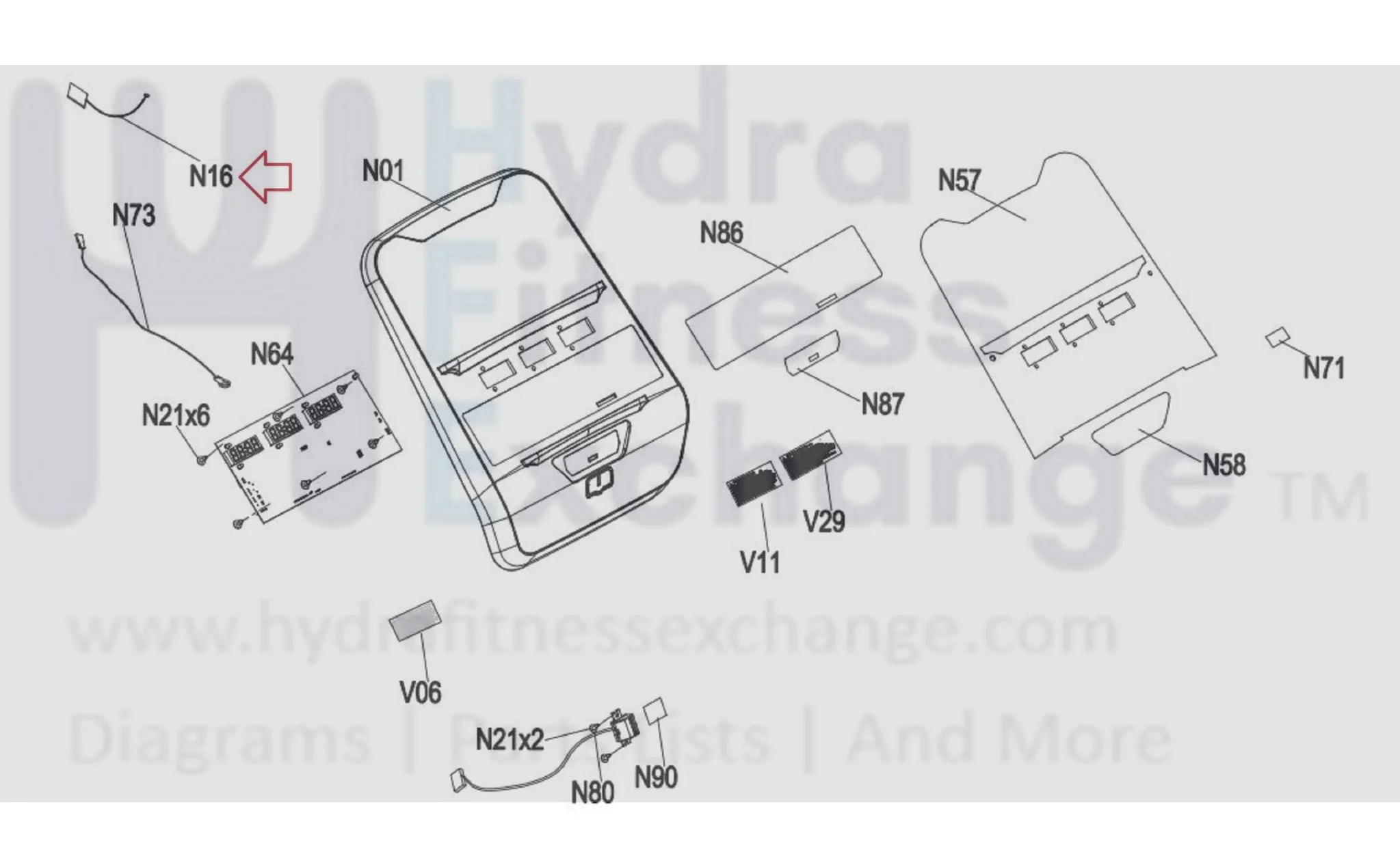 Merit Fitness TM1012 TM1013 Treadmill Heart Rate Pulse Receiver Board with Wire 1000345217 - Image 3