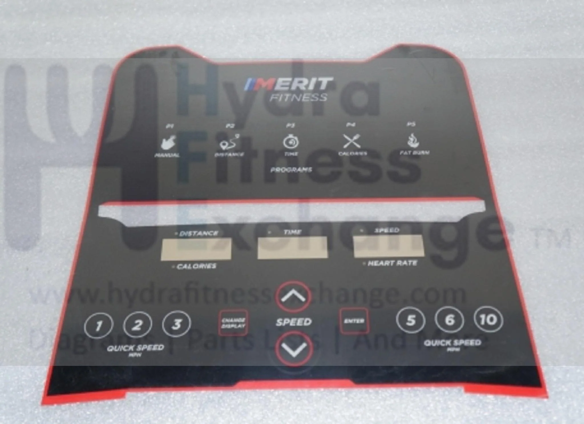 Merit Fitness TM1012 Treadmill Display Console Overlay 1000451407 - Image 2