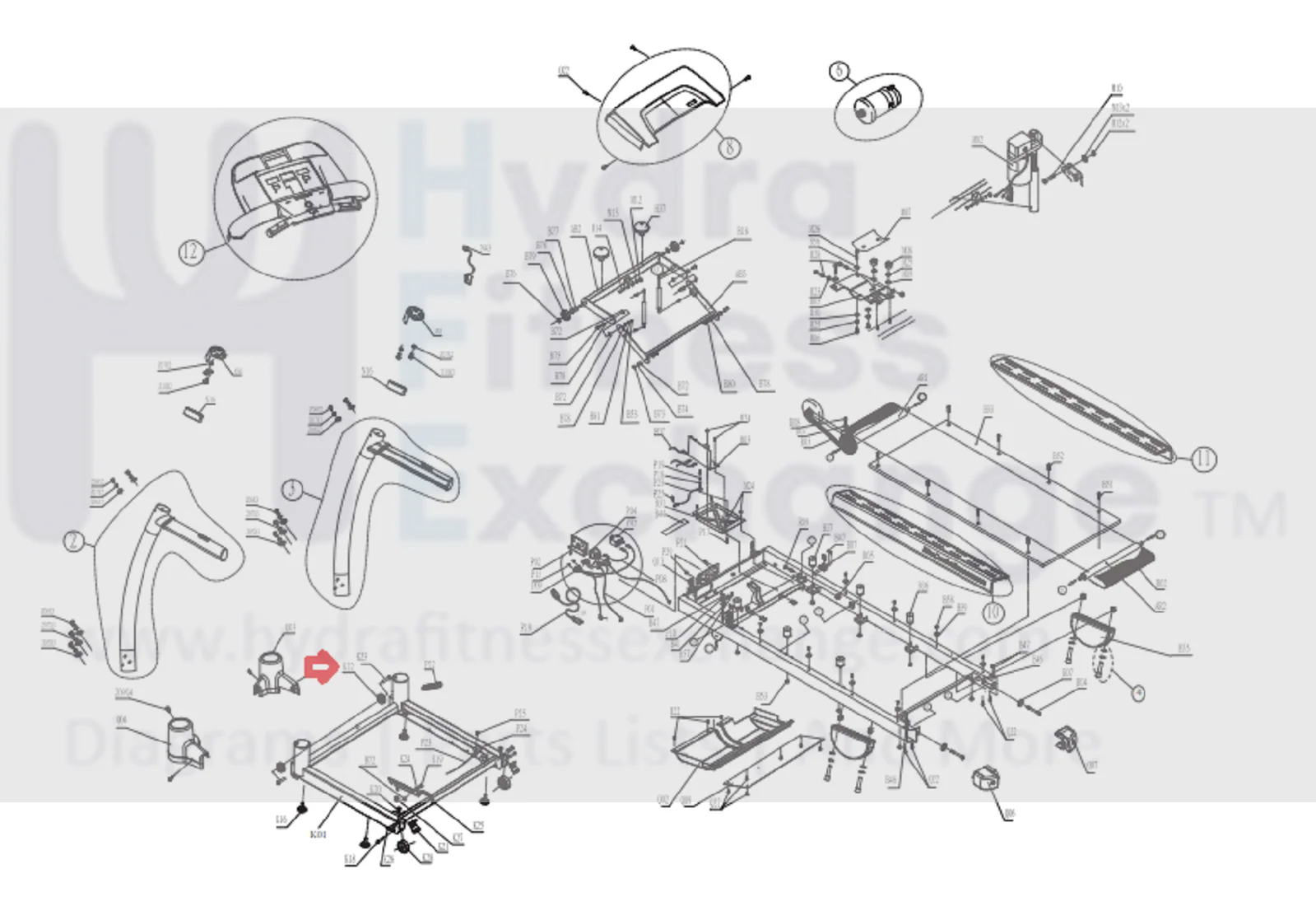 Merit Fitness Treadmill Base Frame Stabilizer Wheel 000038-C - Image 3