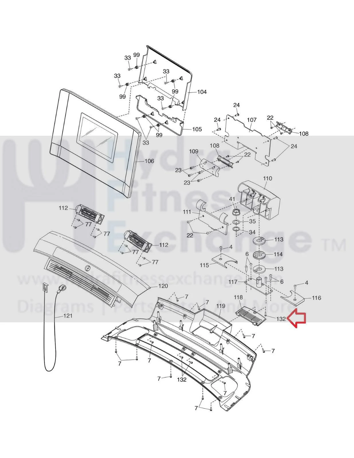 Nordictrack 1250 1750 2450 Treadmill Access Panel 445492 - Image 2