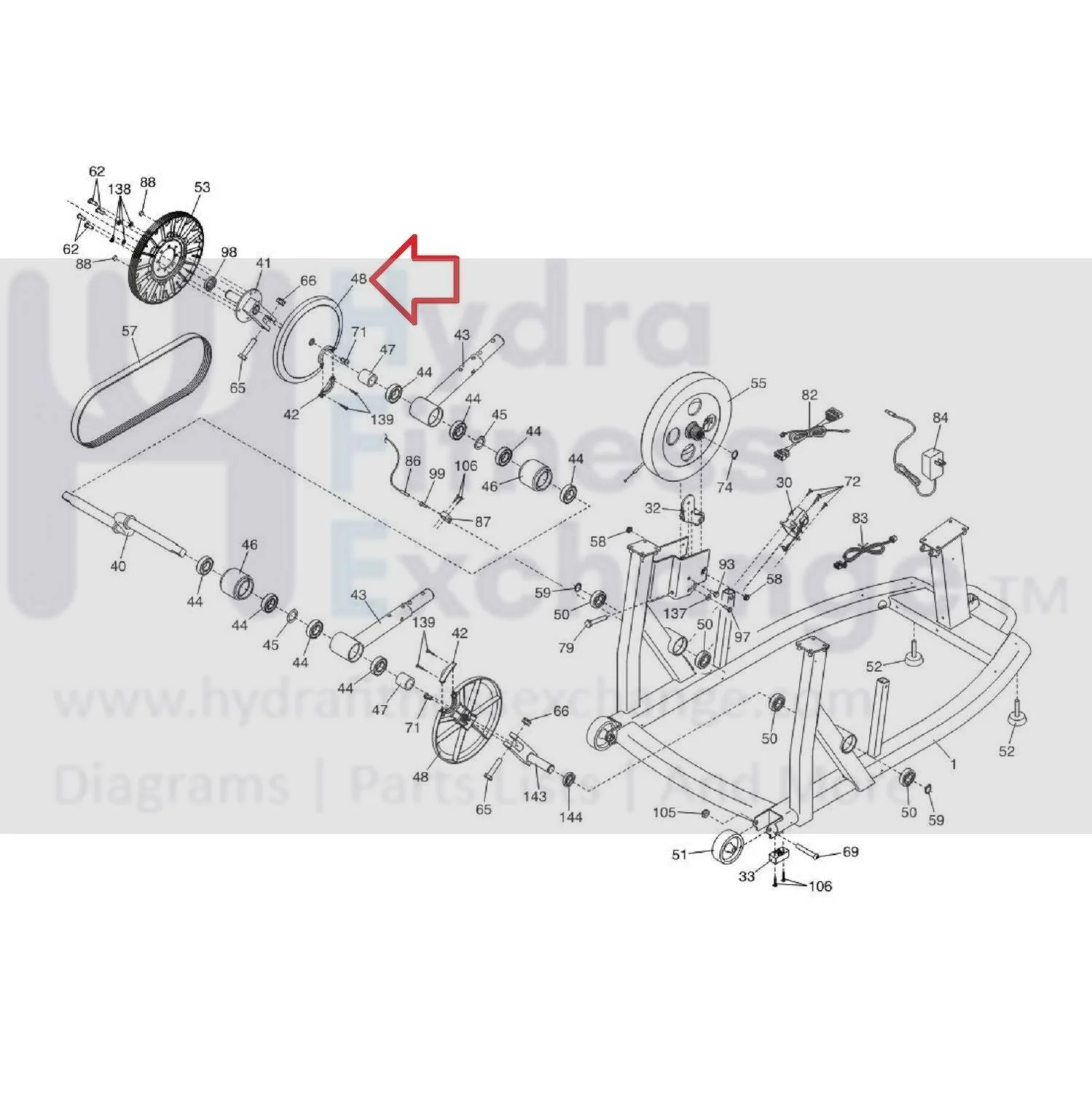 NordicTrack A.C.T. Elite Elliptical Crank Cover 359644 - Image 2