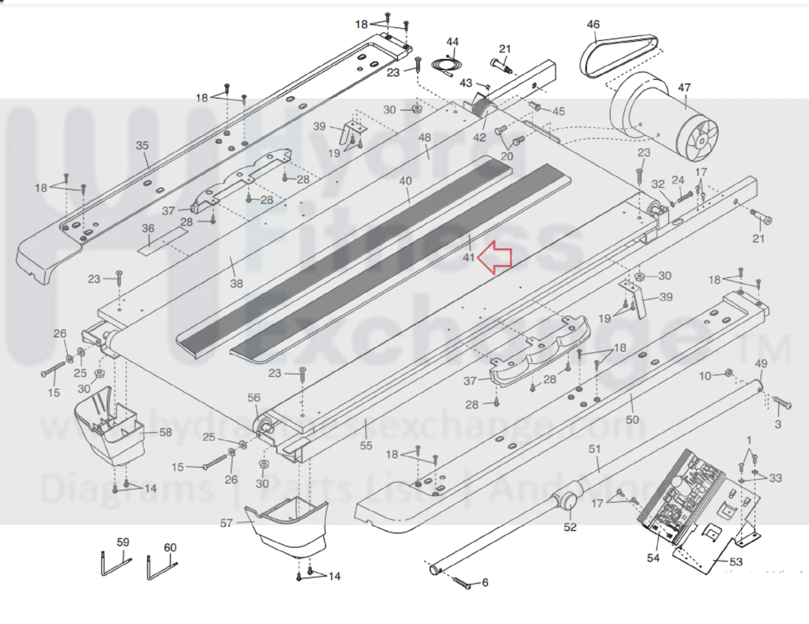 NordicTrack A2550 Pro Treadmill Right Foot Rail Cover MFR-284191 285225 - Image 2