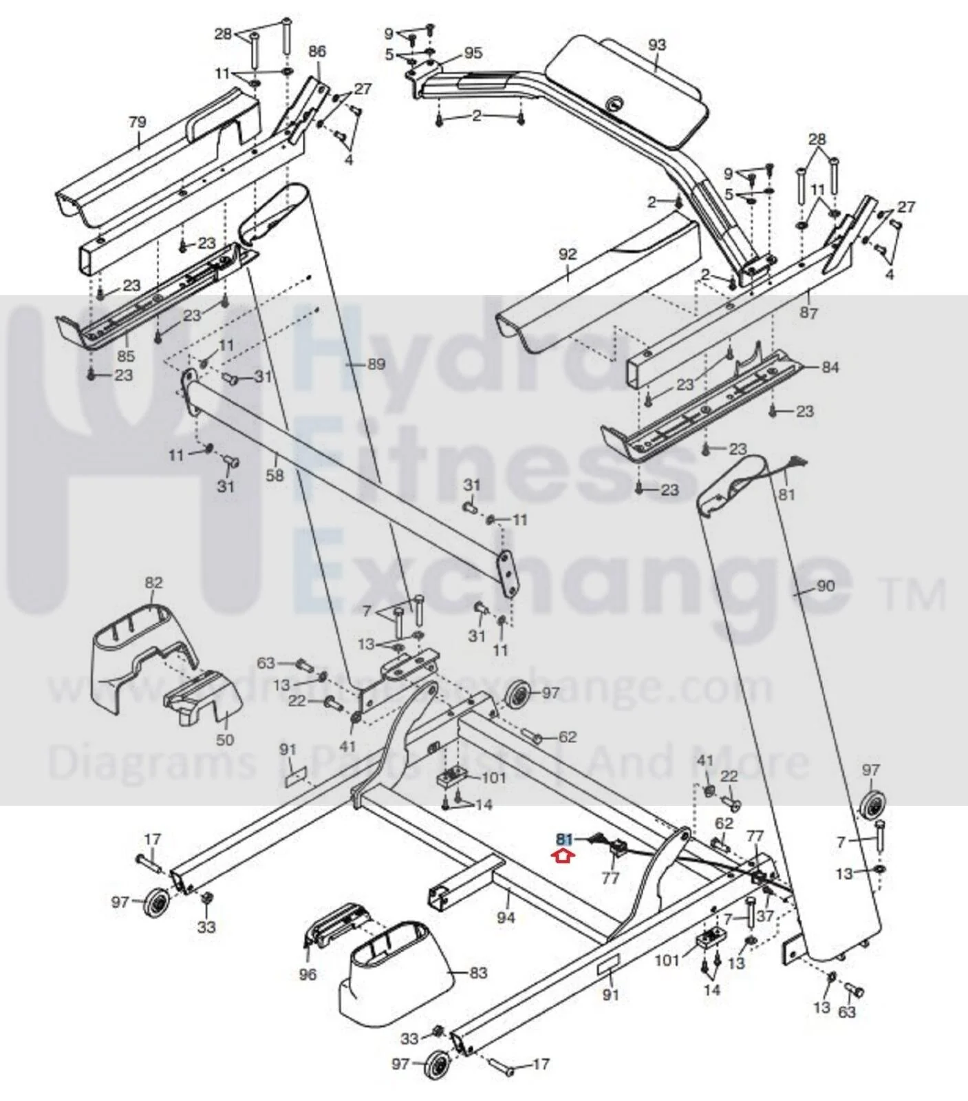 Nordictrack C 960 i 248850 248851 Treadmill Upright Wire Harness 360914 - Image 3