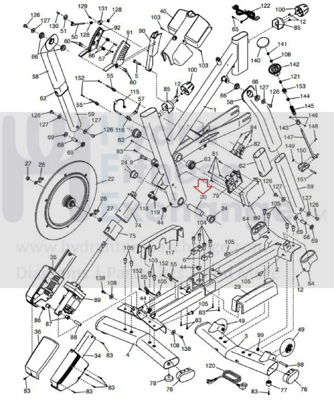 Nordictrack Comm S15i S22i S10i W Tour Cycle Stationary Bike Pivot Axle 390108 - Image 2