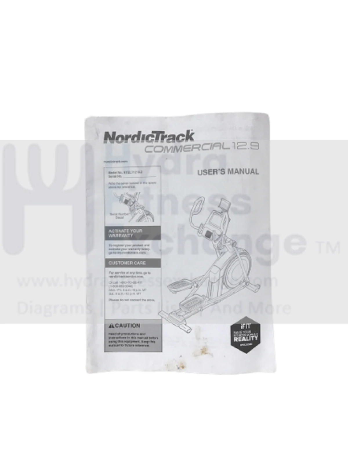 Nordictrack Commercial 12.9 - NTEL712182 Elliptical User's Manual 401579