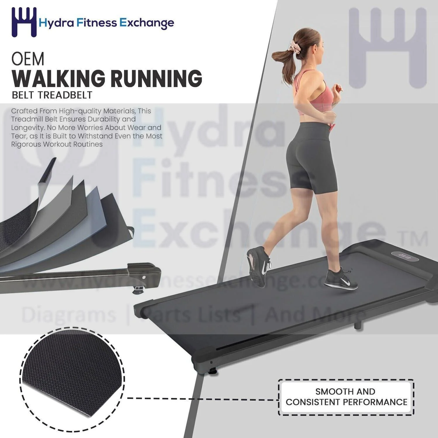 Nordictrack Commercial 2950 Treadmill OEM Walking Running Belt Treadbelt 404852 - Image 2