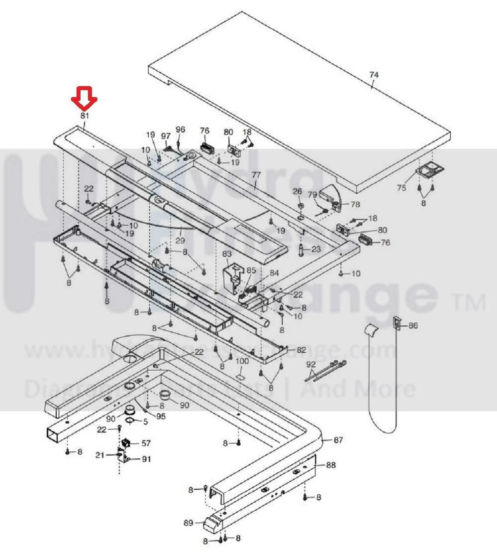 NordicTrack DESK NTL991151 NTL991154 Treadmill Top Display Console 375358 - Image 3