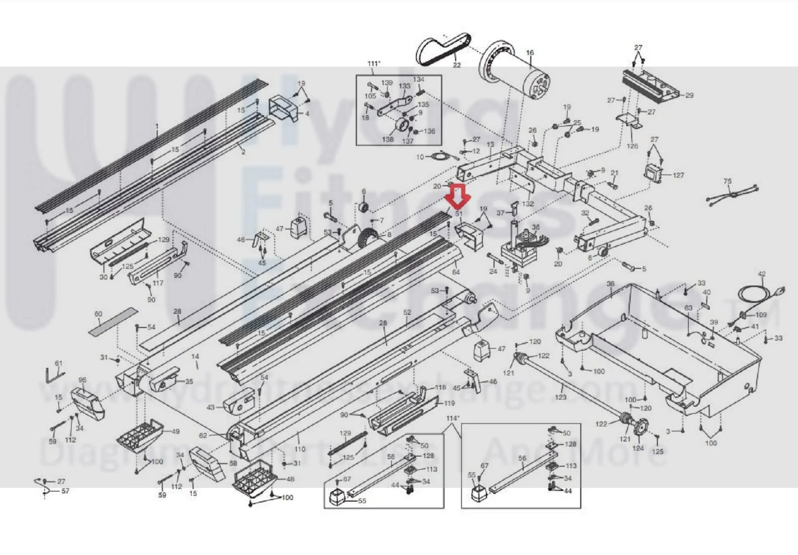 NordicTrack E2500 E3200 E3500 E3800 E4400 Treadmill Front Right Endcap 191847 - Image 4