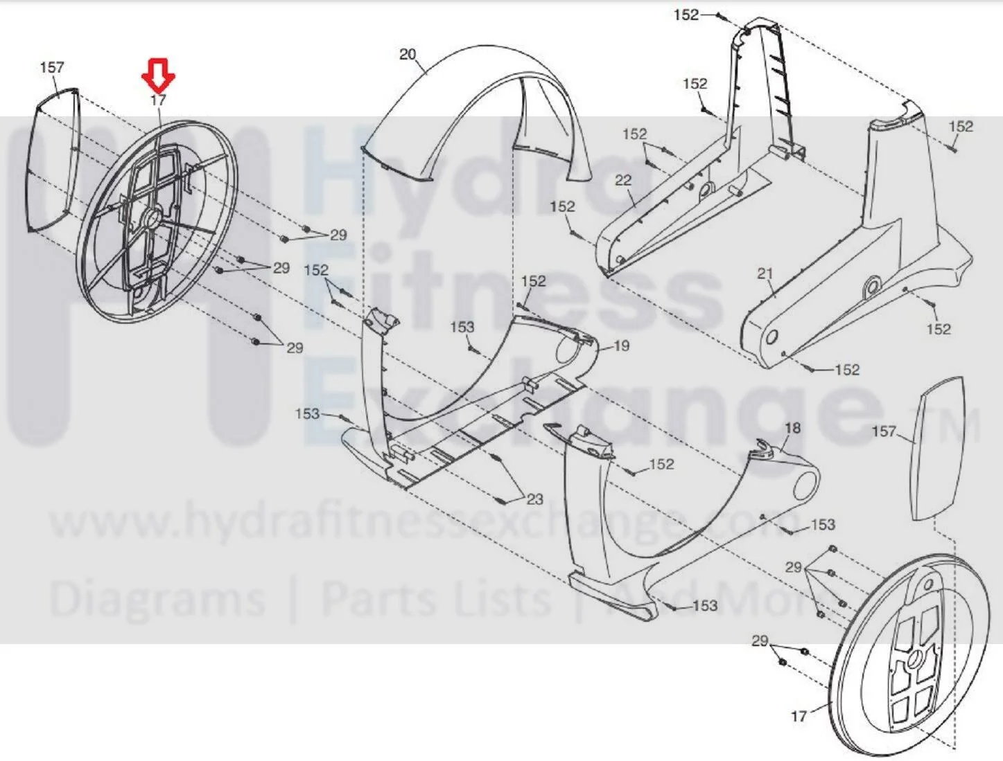 NordicTrack E7.1 Elliptical Disk Insert Assembly 302162 - Image 3