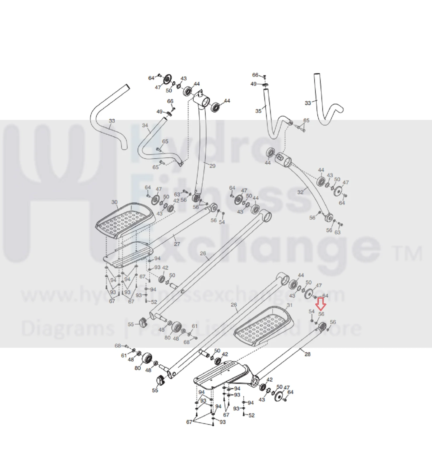 NordicTrack Elliptical 5mm Plastic Bushing 251312 Replacement Spacer Part - Image 3