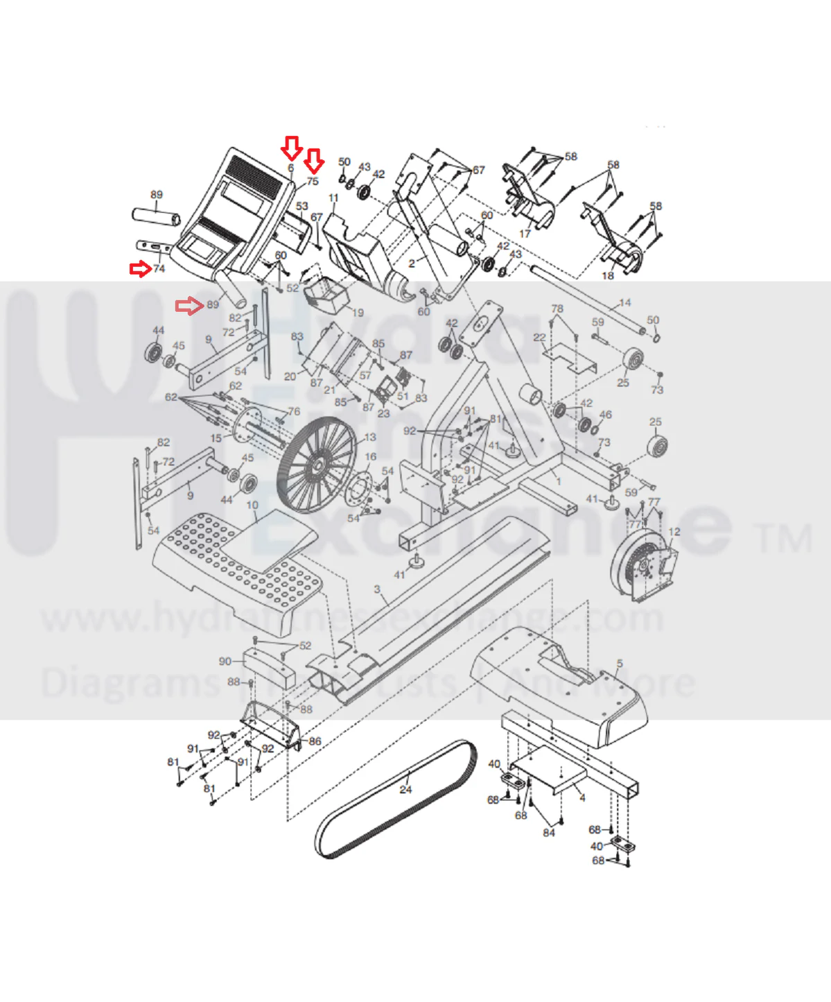 NordicTrack Elliptical Display Console Assembly CC2373 & 250829 & 252237 - Image 3