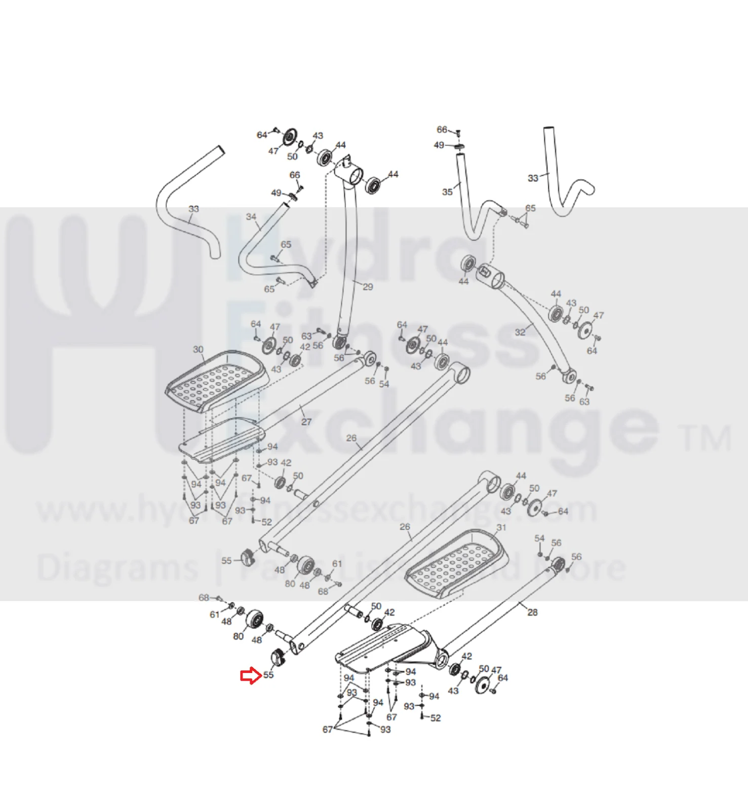 NordicTrack Elliptical Oval Endcap 251301 Replacement Part for E7.5 E7.7 - Image 3