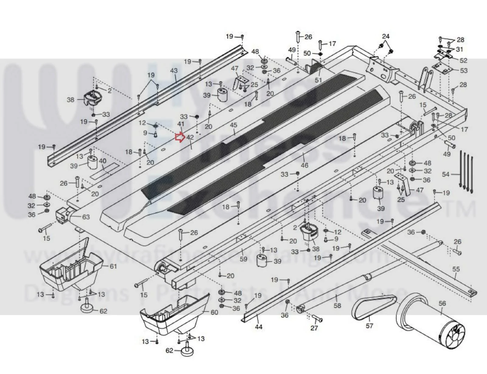 Nordictrack Exp 7i 10i Treadmill OEM Walking Running Belt Treadbelt 426497 - Image 3