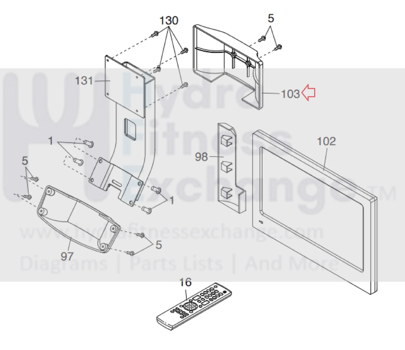 NordicTrack FreeMotion Treadmill Display Console Bracket Cover 342379 - Image 2