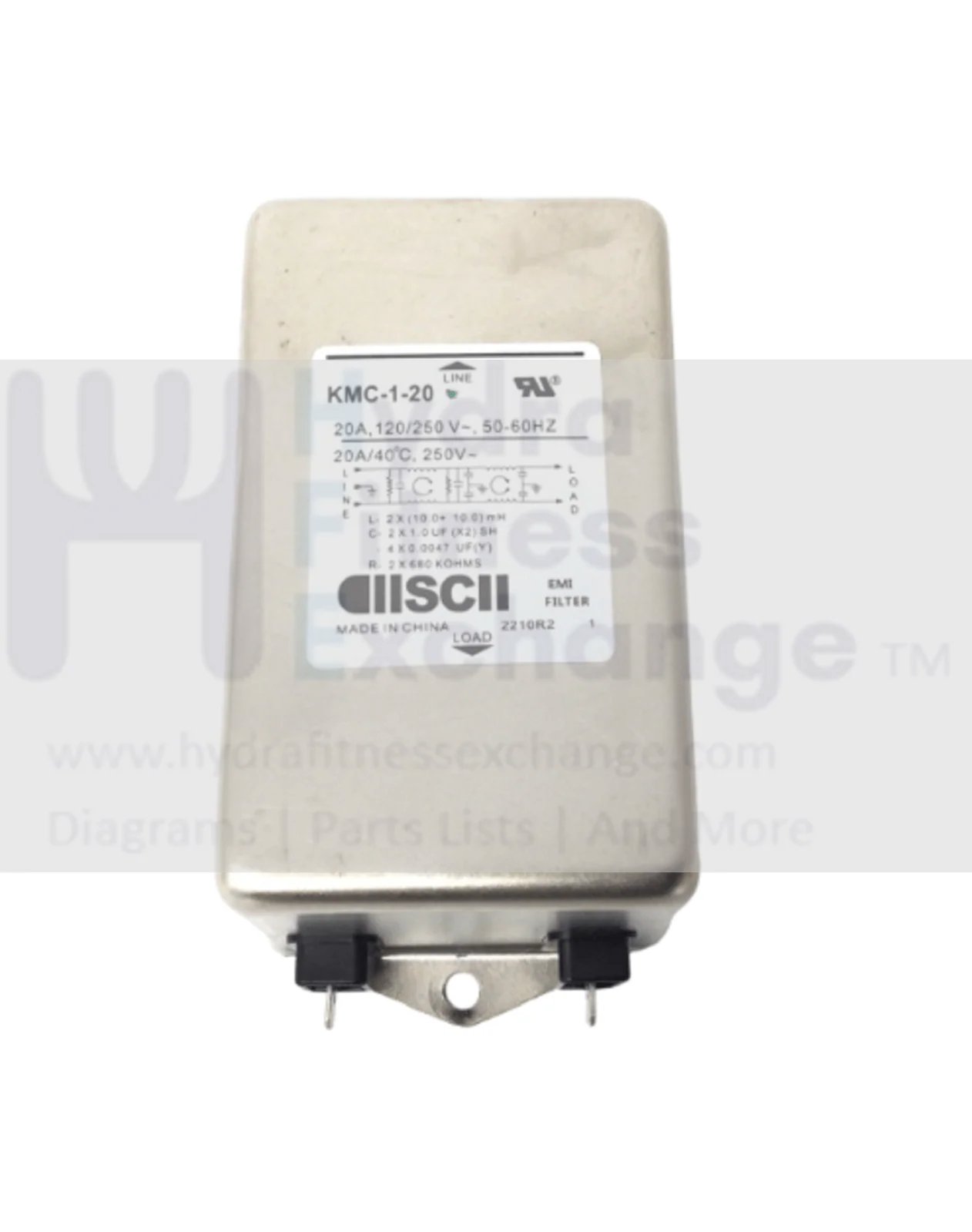 NordicTrack FreeMotion Treadmill Power Input EMI Filter MFR-KMC-1-20 296477
