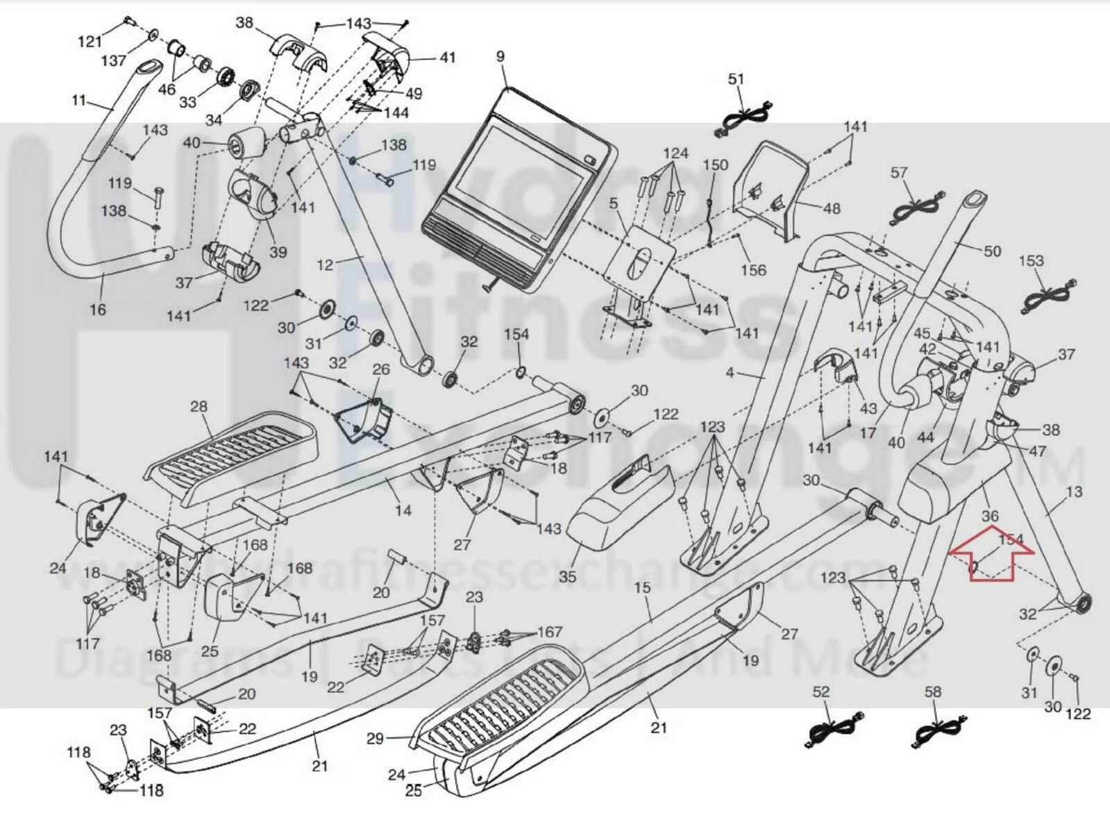 Nordictrack FS7i FS91 FS10i FS14i  Elliptical Right Shield Cover 397777 - Image 3
