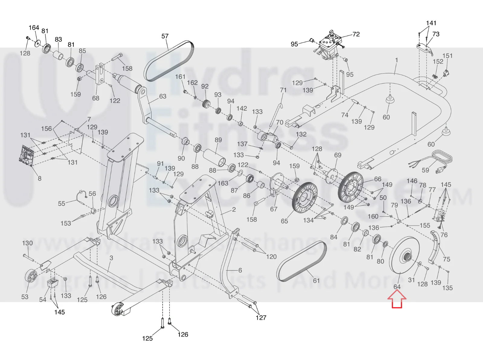 NordicTrack FS9I FS7I FS10I Elliptical Flywheel Assembly 397783 - Image 2