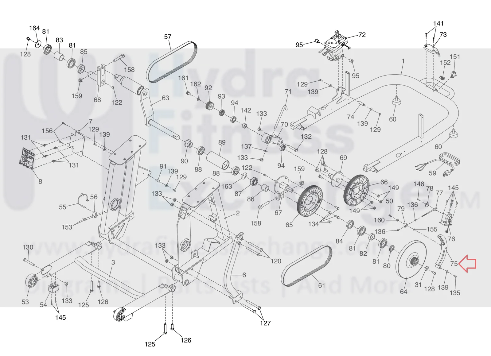 NordicTrack FS9I FS7I FS10I Elliptical Resistance C Magnet Brake Bracket 398019 - Image 2