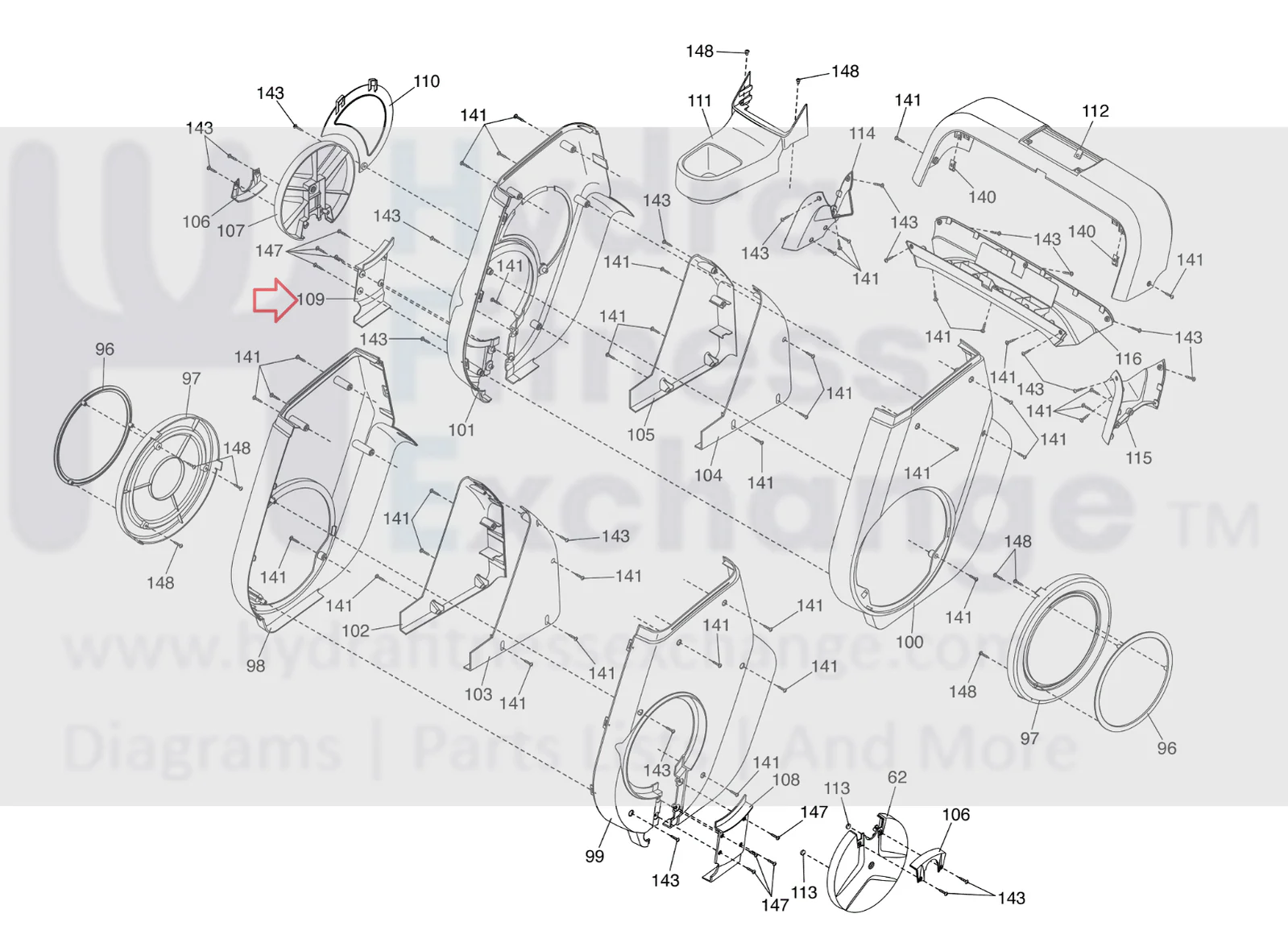 NordicTrack FS9I FS7I FS10I Elliptical Right Slot Cover 397775 - Image 3