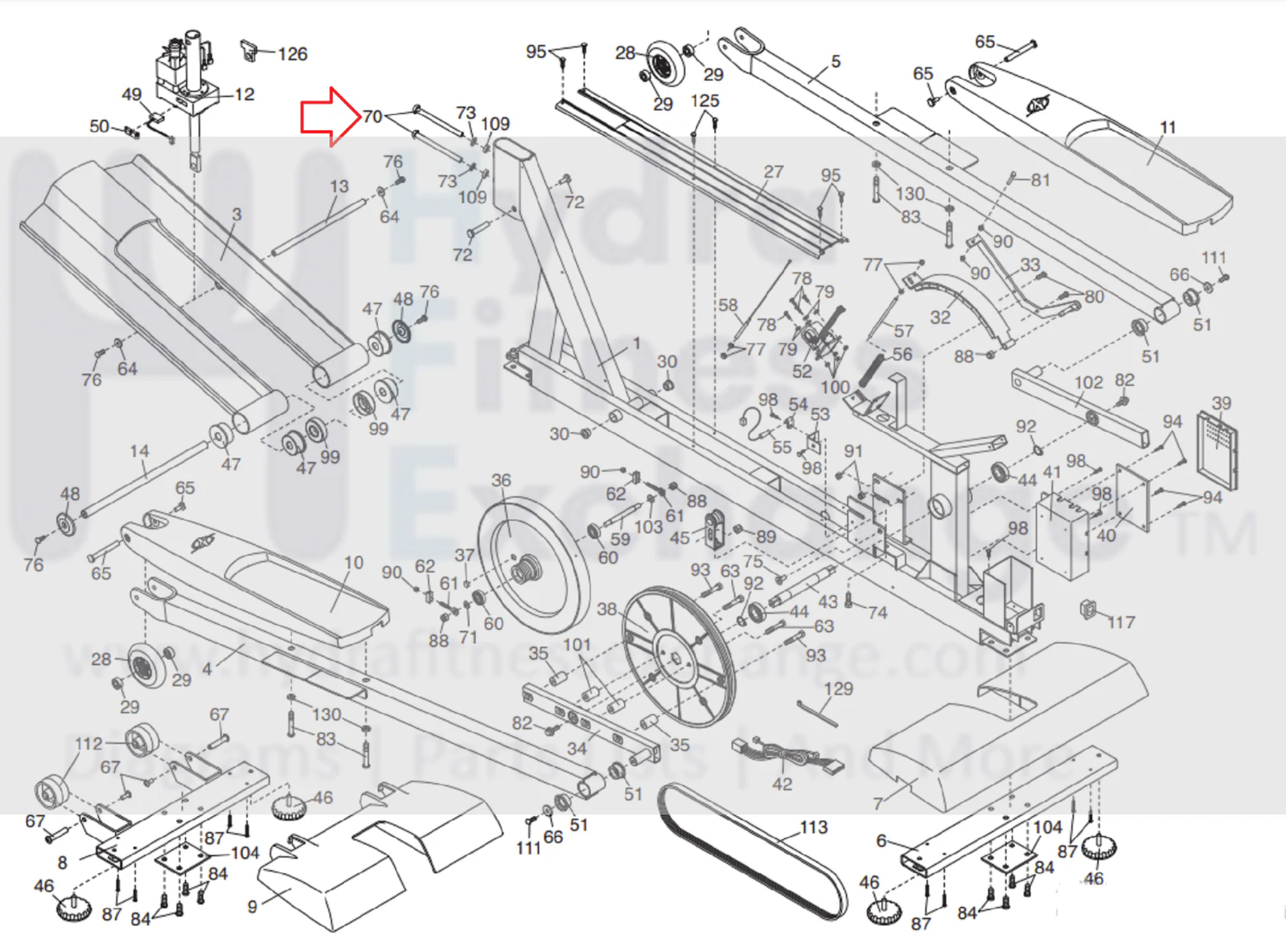 NordicTrack Image Elliptical Button Head Hex Socket Screw M10-1.5 x 107mm 234665 - Image 2