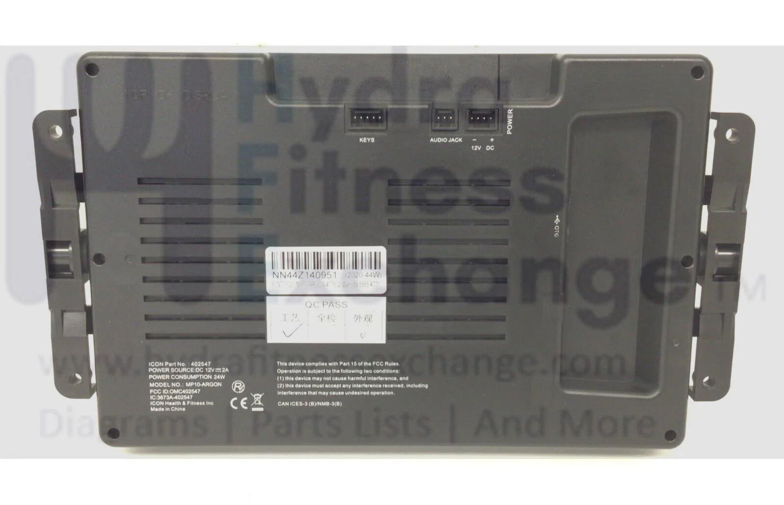 NordicTrack NTEL713200 Elliptical Display Console Assembly 422107 - Image 2