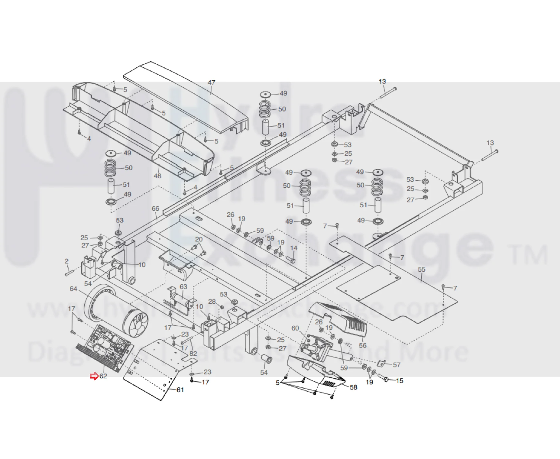 NordicTrack Proform NTL201161 NTL201160 NTL191152 NTL191151 NTL191150 NTL142161 NTL142160 Treadmill Lower Motor Control Board Controller 430379 Formerly 419494 - Image 2
