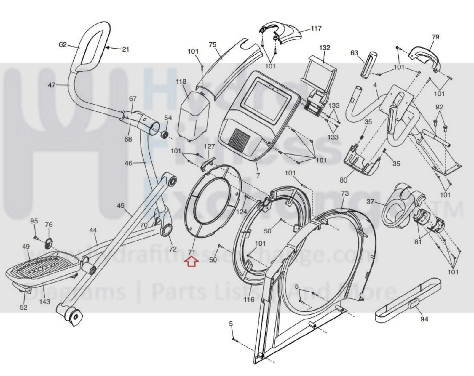 Nordictrack Proform E 7.5 Z 12.9 9.9 E7 EL Elliptical Disc 397073 & 393297 - Image 3