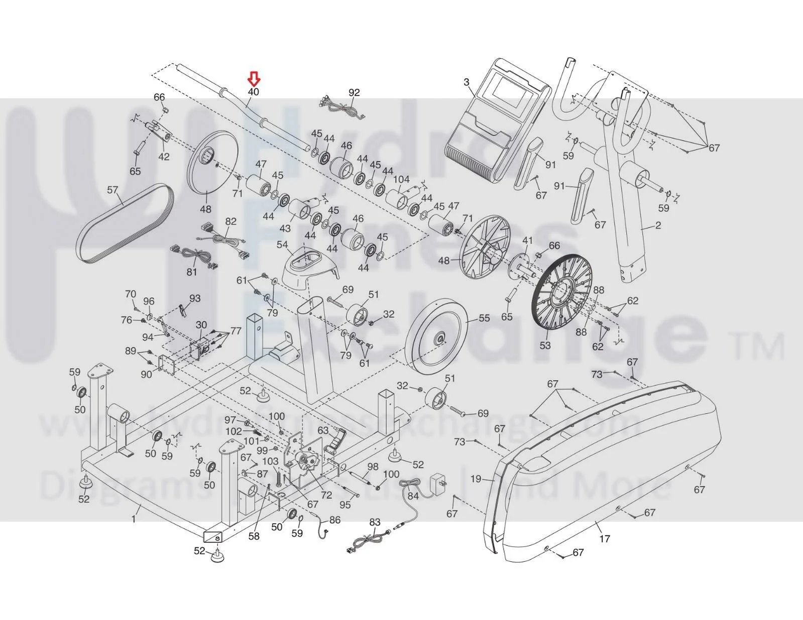 NordicTrack ProForm Elliptical Crank Arm 288773 - Image 2