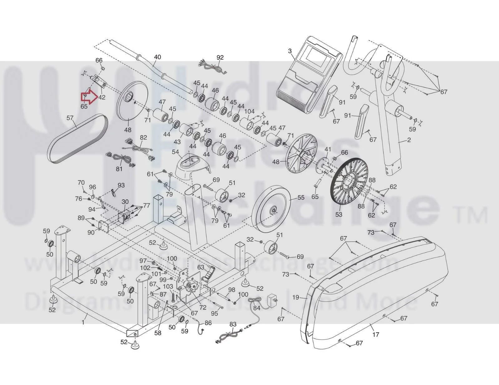 NordicTrack ProForm Elliptical Left Crank Bracket 288768 - Image 2