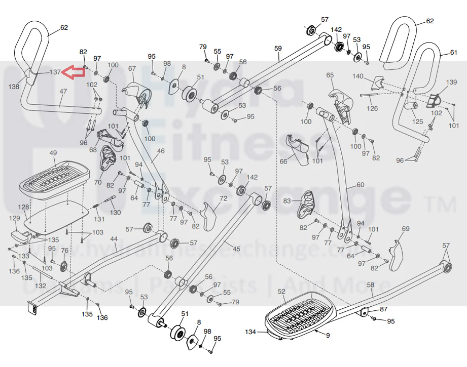 NordicTrack ProForm Elliptical Left Front Handlebar Cover 377961 - Image 3