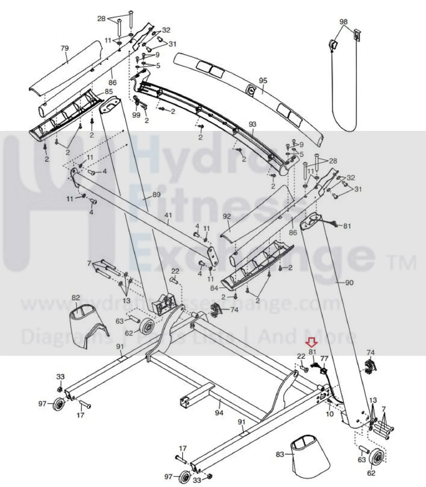 Nordictrack Proform Epic C900i 800i Treadmill Upright Wire Harness 350038 - Image 3