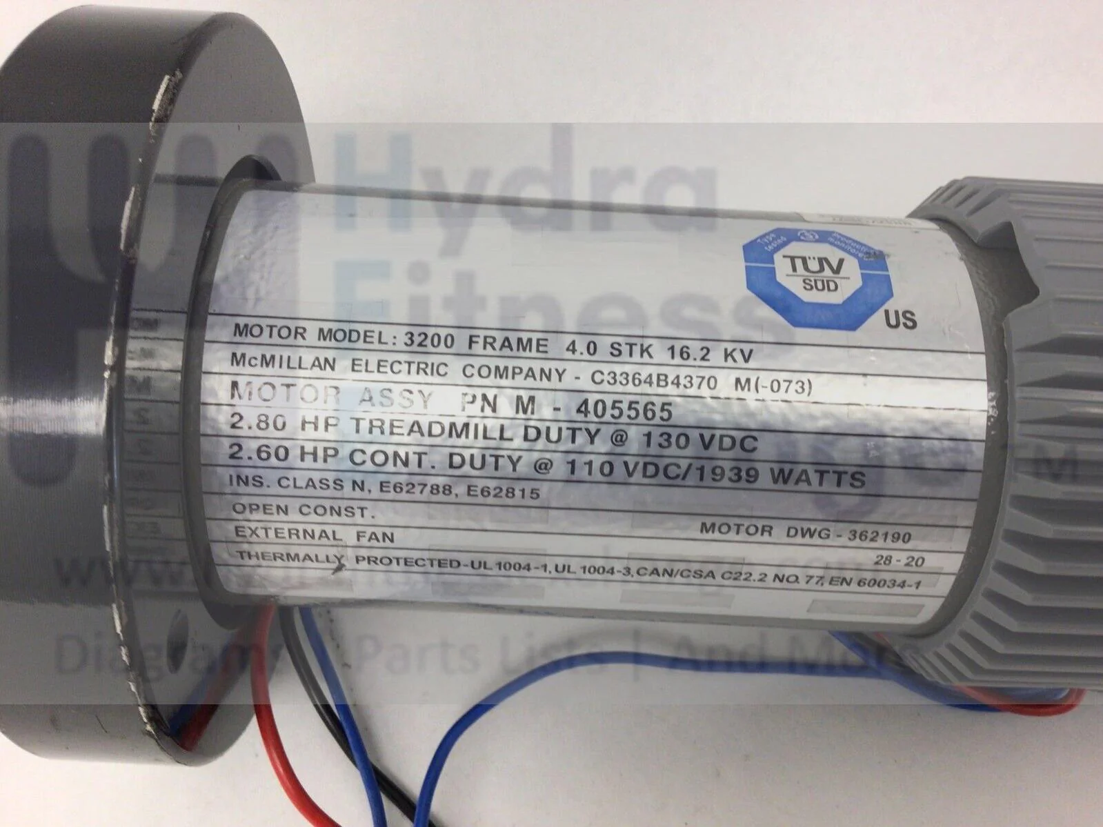 Used NordicTrack Proform HealthRider Treadmill DC Drive Motor with Flywheel 405618 - Image 2