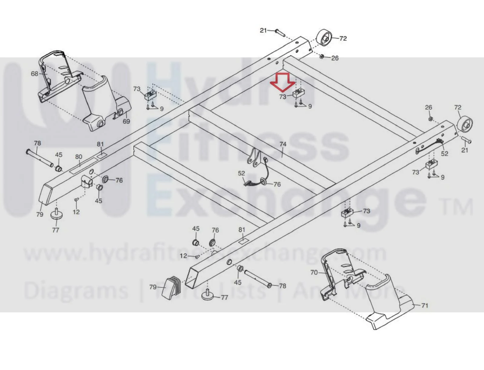 NordicTrack Proform Treadmill Base Pad 350476 - Image 2